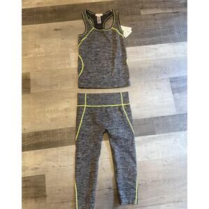 Kathy Activewear Set Womens Small Medium Tank Top Leggings CTY1220 Gym Workout Y